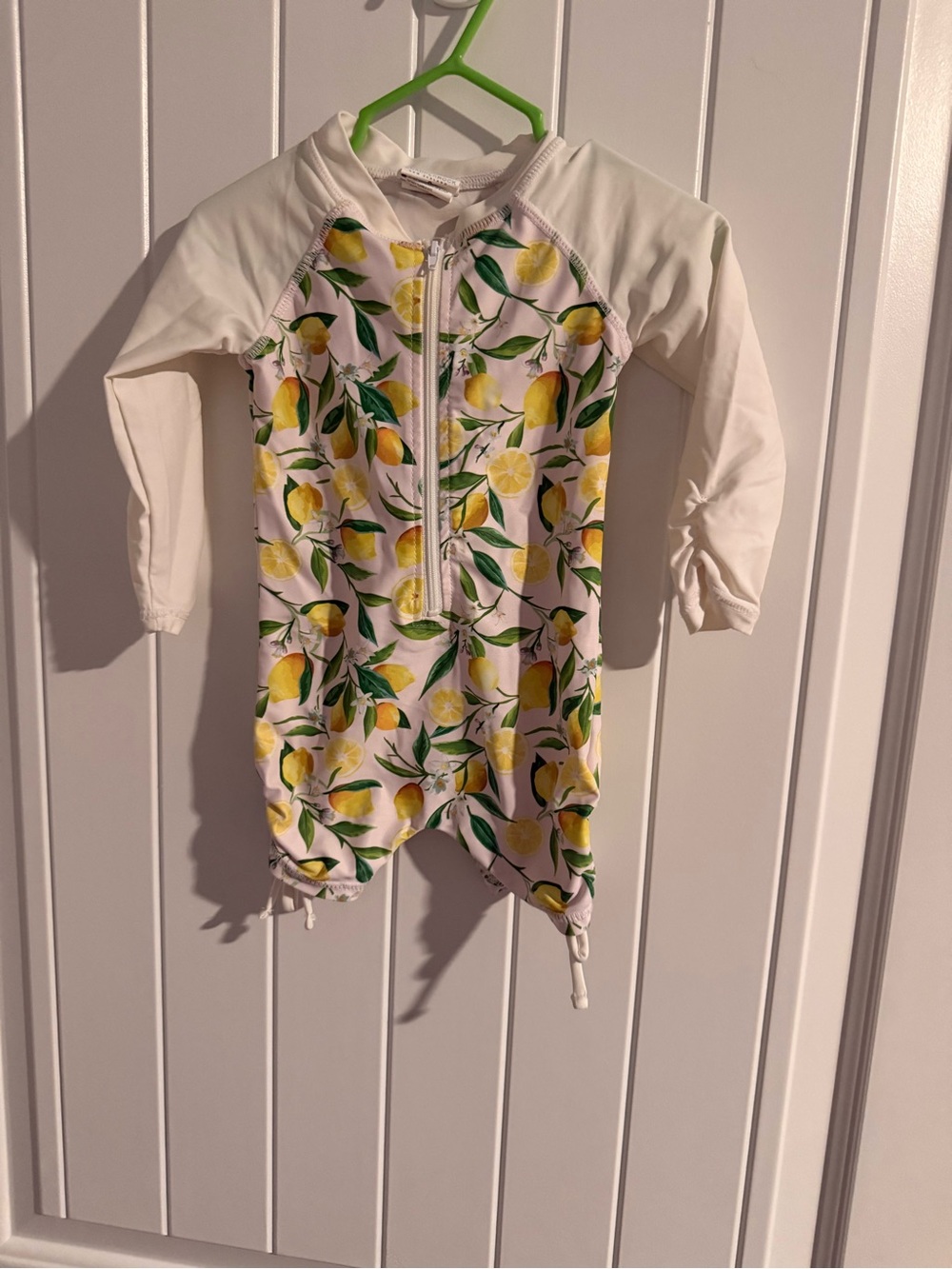 Snapper Rock Lemon Drops Long Sleeve Sunsuit – 0–6M